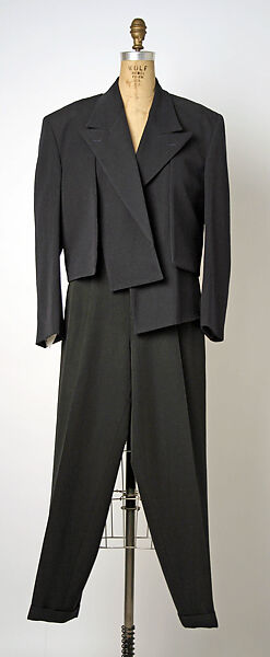 Evening suit, Comme des Garçons (Japanese, founded 1969), wool, Japanese 