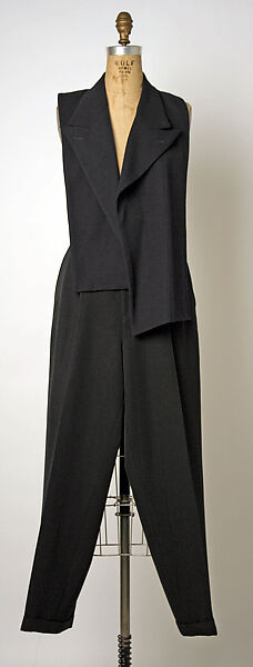 Evening suit, Comme des Garçons (Japanese, founded 1969), wool, Japanese
