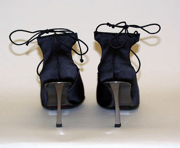 Pumps, Robert Clergerie (French, born 1934), silk, metal, French