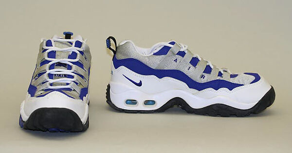 Athletic ensemble, Nike (American, founded 1972), (a) polyester, nylon; (b) cotton, spandex; (c) cotton, spandex; (d, e) cotton; (f, g) leather, nylon, plastic (foam), rubber, American