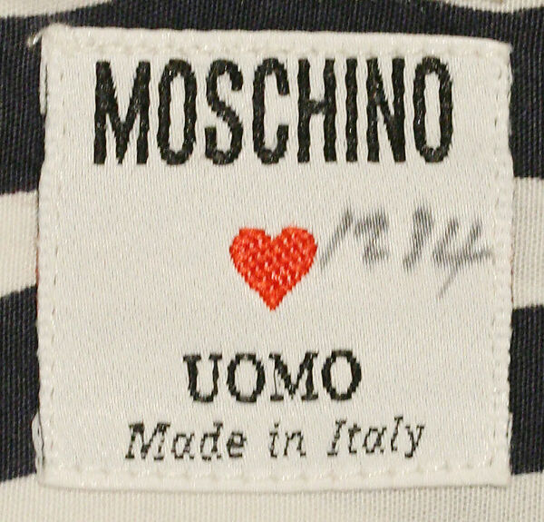 Shirt, Franco Moschino (Italian, 1950–1994), cotton, Italian