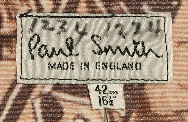 Shirt, Paul Smith (British, born 1946), cotton, British