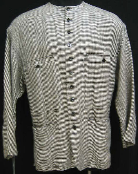 Suit, Gianni Versace (Italian, founded 1978), flax, Italian