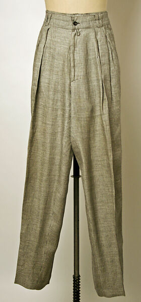 Suit, Gianni Versace (Italian, founded 1978), flax, Italian