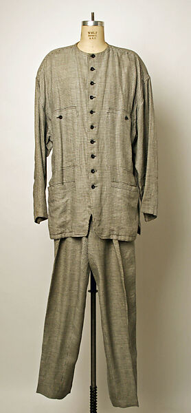 Suit, Gianni Versace (Italian, founded 1978), flax, Italian 