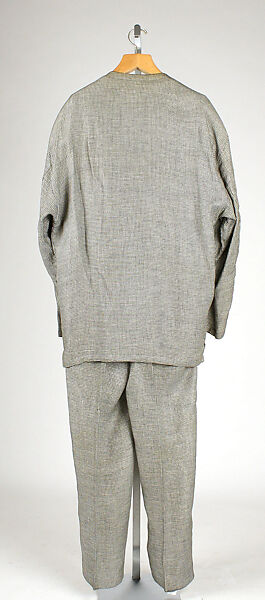 Suit, Gianni Versace (Italian, founded 1978), flax, Italian