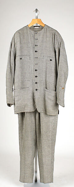 Suit, Gianni Versace (Italian, founded 1978), flax, Italian
