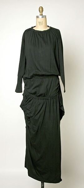 Dress, Comme des Garçons (Japanese, founded 1969), wool, Japanese 