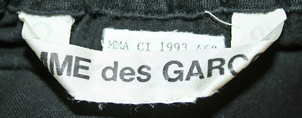 Dress, Comme des Garçons (Japanese, founded 1969), wool, Japanese