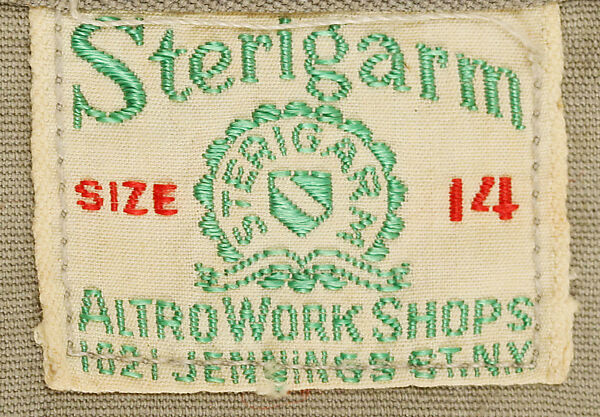 Uniform, (probably) Elizabeth Hawes (American, Ridgewood, New Jersey 1903–1971 New York), cotton, American