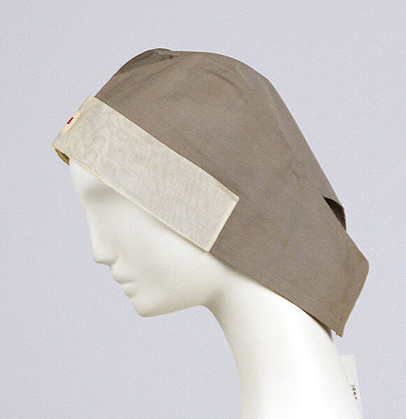 Uniform bonnet, cotton, American