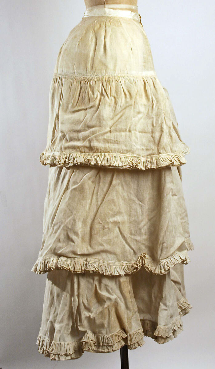 Petticoat, linen, American 