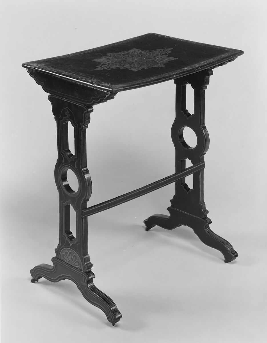 Nesting Table, Aspen or cottonwood, papier mache, American 