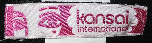 Jacket, Kansai Yamamoto (Japanese, Yokohama 1944–2020 Tokyo), cotton, Japanese