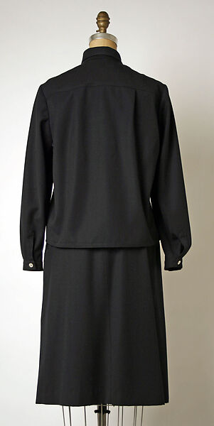 Suit, Geoffrey Beene (American, Haynesville, Louisiana 1927–2004 New York), wool, silk, leather, American