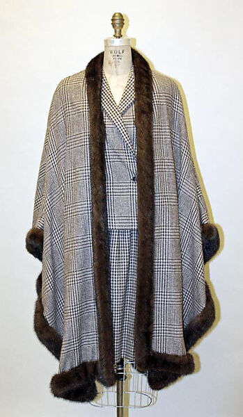 Ensemble, Bill Blass Ltd. (American, founded 1970), wool, mink, American 