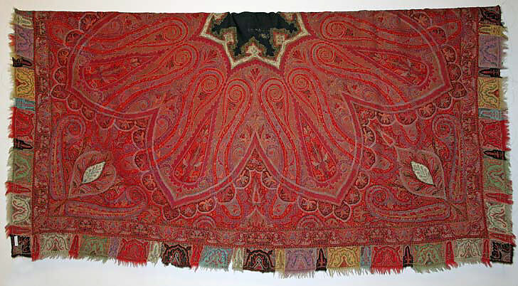 Shawl, wool, Indian 