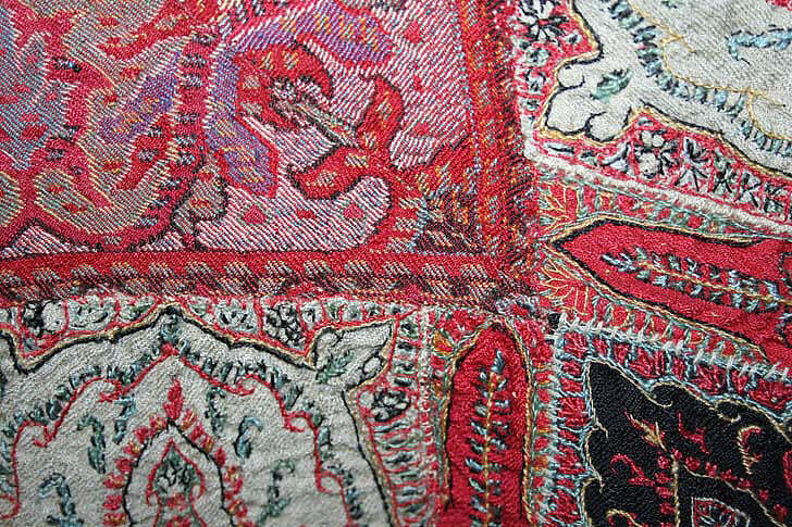 Shawl, wool, Indian