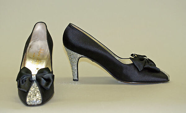 Pumps, Helene Arpels (American), synthetic fiber, plastic, French 