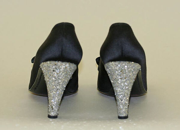 Pumps, Helene Arpels (American), synthetic fiber, plastic, French