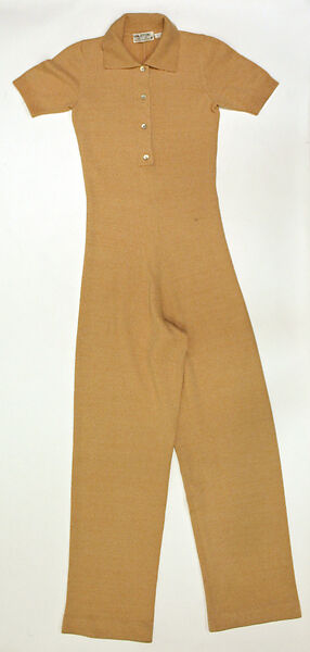 Jumpsuit, Halston (American, Des Moines, Iowa 1932–1990 San Francisco, California), wool, American 