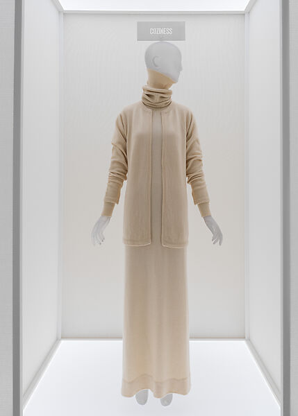 Ensemble, Halston (American, Des Moines, Iowa 1932–1990 San Francisco, California), cashmere, American