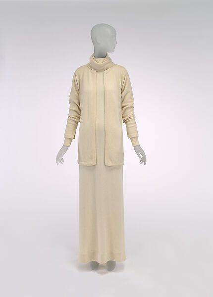 Ensemble, Halston (American, Des Moines, Iowa 1932–1990 San Francisco, California), cashmere, American 