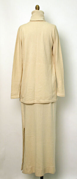 Ensemble, Halston (American, Des Moines, Iowa 1932–1990 San Francisco, California), cashmere, American