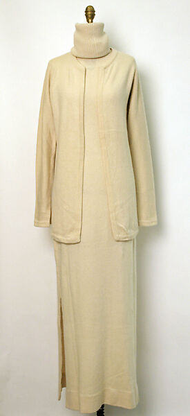 Ensemble, Halston (American, Des Moines, Iowa 1932–1990 San Francisco, California), cashmere, American