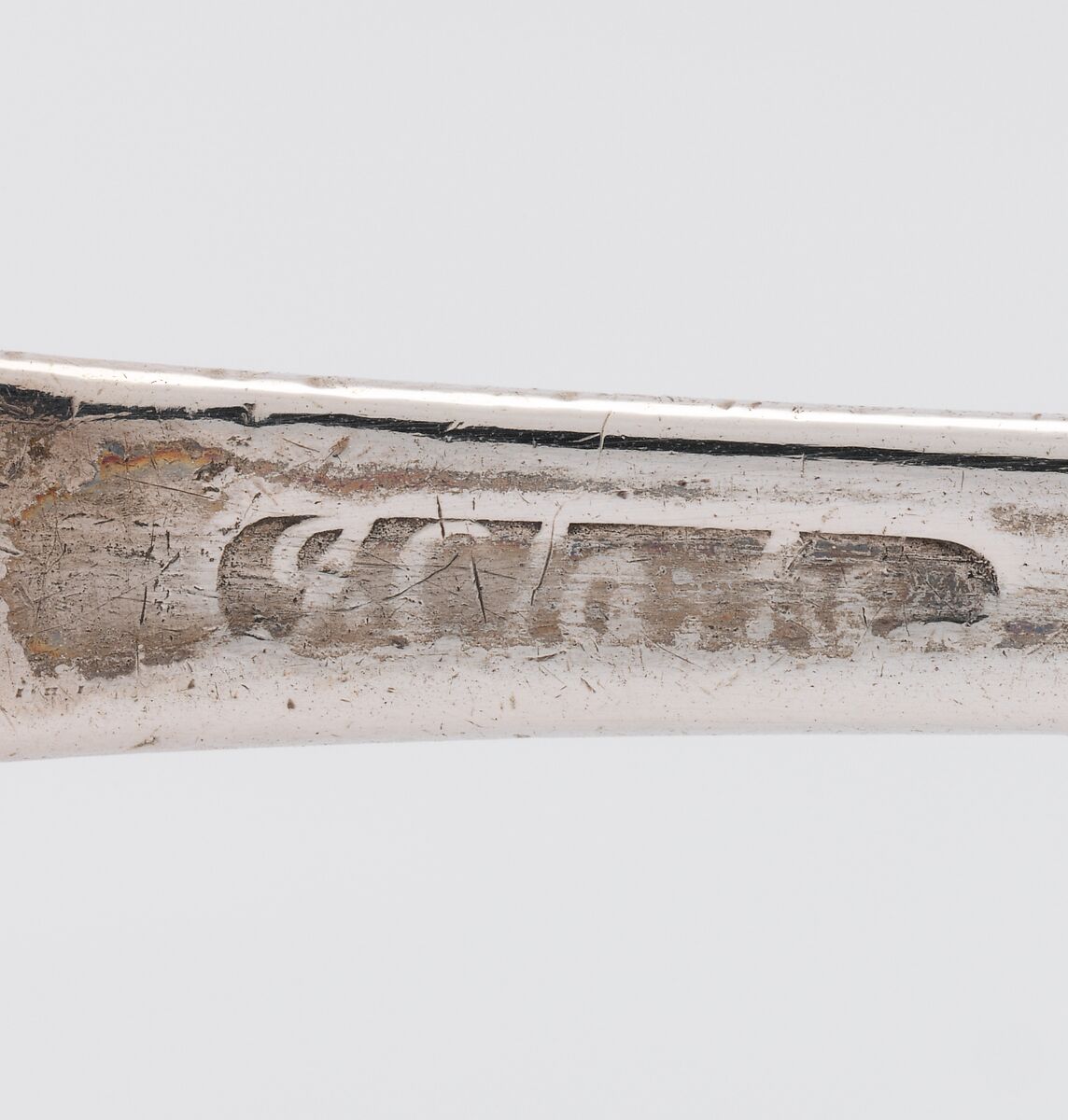 Table Spoon, Jonathan Clarke (1705–1770), Silver, American