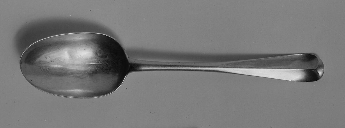 Table Spoon, Jonathan Clarke (1705–1770), Silver, American 