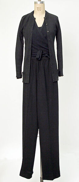 Ensemble, Halston (American, Des Moines, Iowa 1932–1990 San Francisco, California), cashmere, silk, American 