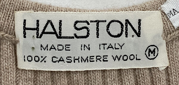 Ensemble, Halston (American, Des Moines, Iowa 1932–1990 San Francisco, California), cashmere, American