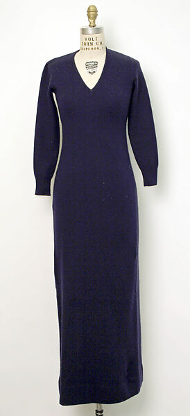 Ensemble, Halston (American, Des Moines, Iowa 1932–1990 San Francisco, California), cashmere, American