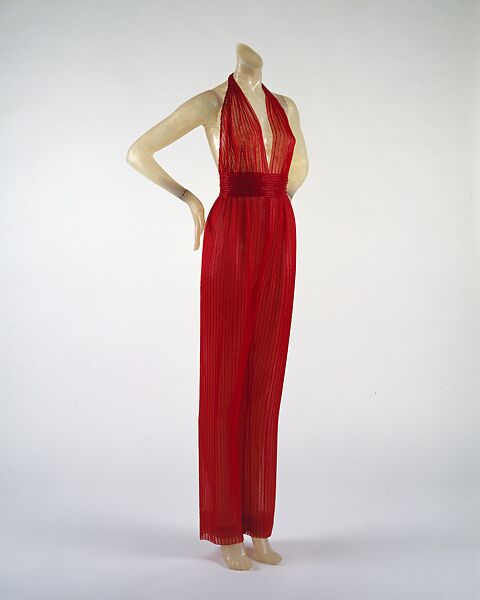 Jumpsuit, Halston (American, Des Moines, Iowa 1932–1990 San Francisco, California), silk, American 