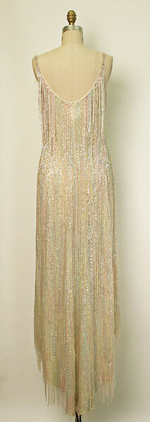 Evening dress, Halston (American, Des Moines, Iowa 1932–1990 San Francisco, California), cotton, plastic, American