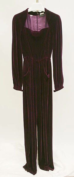 Jumpsuit, Halston (American, Des Moines, Iowa 1932–1990 San Francisco, California), silk, American 