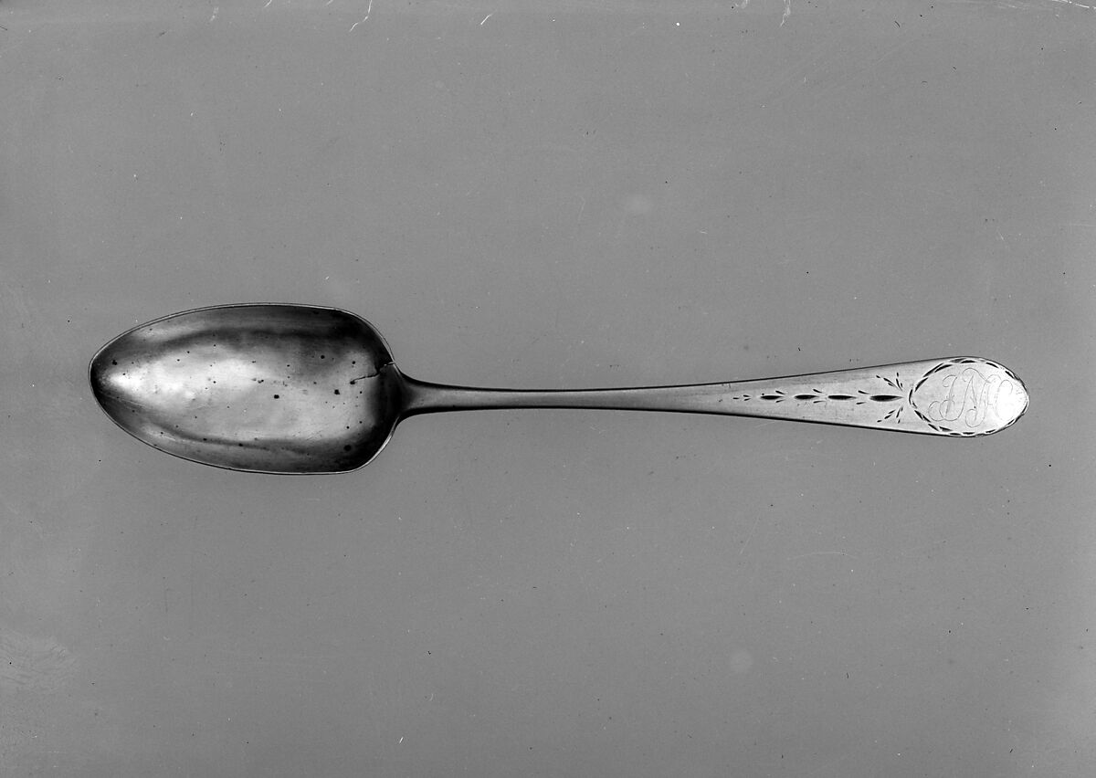 Table Spoon, Teunis Denise Dubois (1773–1843), Silver, American 