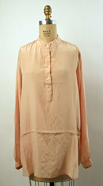 Shirt, Halston (American, Des Moines, Iowa 1932–1990 San Francisco, California), silk, American 