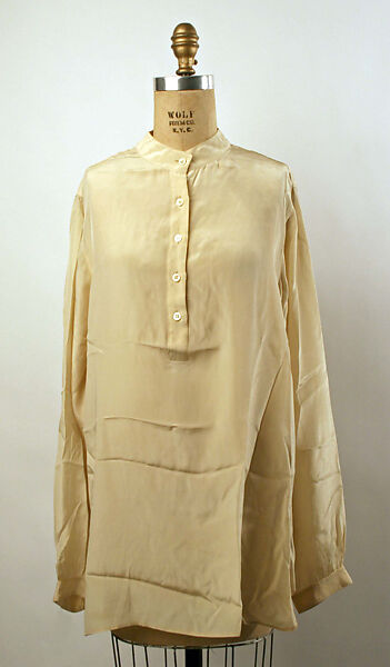 Shirt, Halston (American, Des Moines, Iowa 1932–1990 San Francisco, California), silk, American 