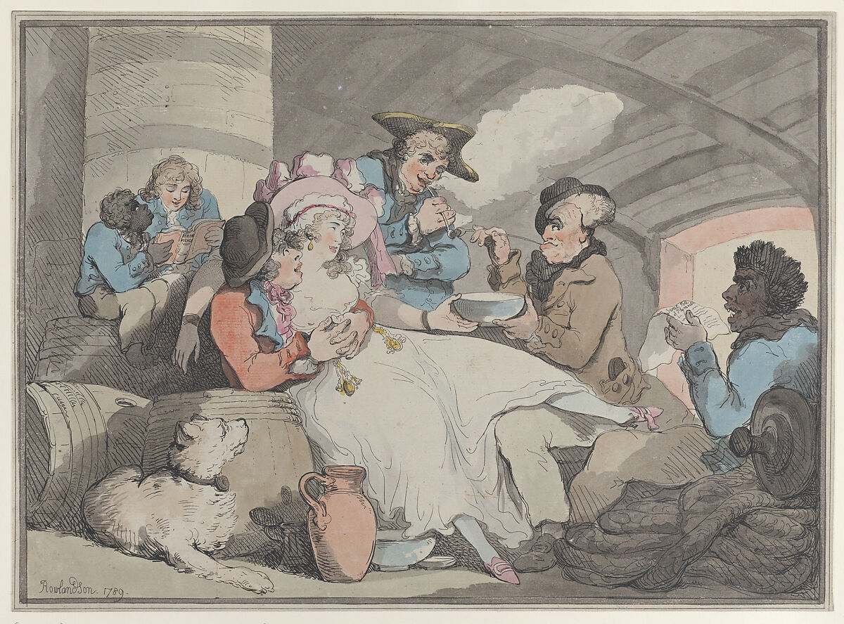 Grog on Board, Thomas Rowlandson (British, London 1757–1827 London), Hand-colored etching 