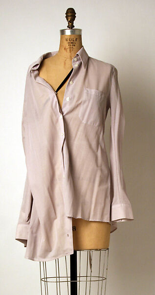 Suit, Ann Demeulemeester (Belgian, founded 1985), (a,c,d) synthetic fiber; (b) rayon, Belgian