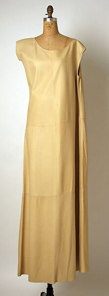 Dress, Ann Demeulemeester (Belgian, founded 1985), leather, Belgian 