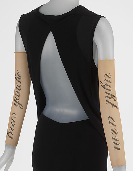 Evening ensemble, Ann Demeulemeester (Belgian, founded 1985), synthetic fiber, Belgian