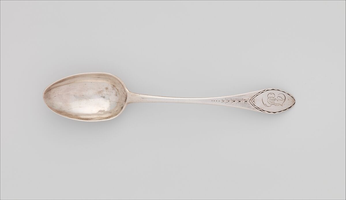 Table Spoon, Stephen Emery (1749–1801), Silver, American
