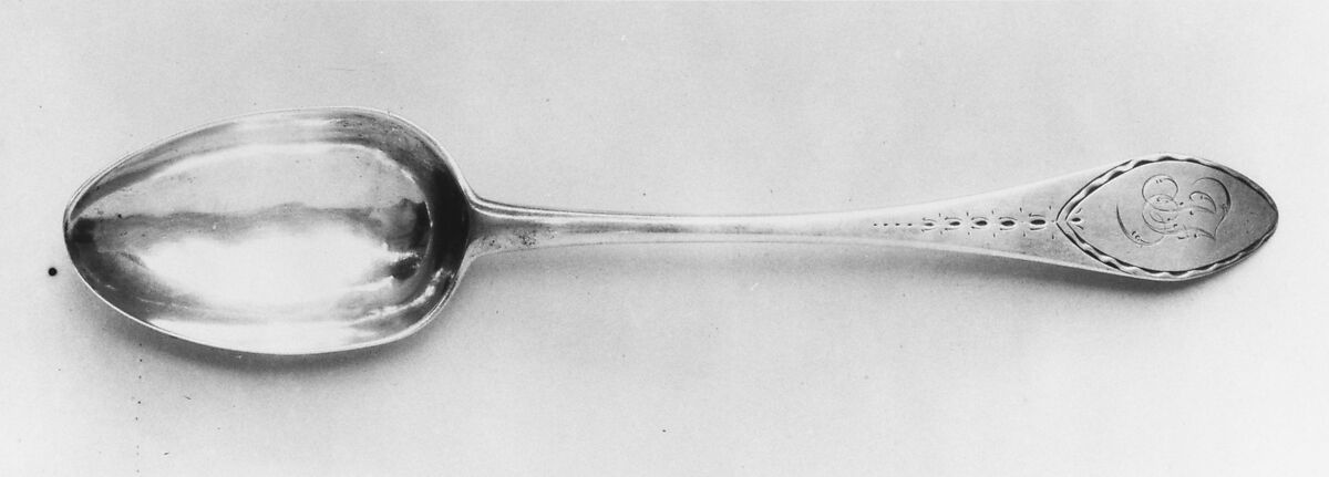 Table Spoon, Stephen Emery (1749–1801), Silver, American 