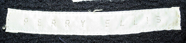 Coat, Perry Ellis Sportswear Inc. (American, founded 1978), wool, synthetic fiber, American