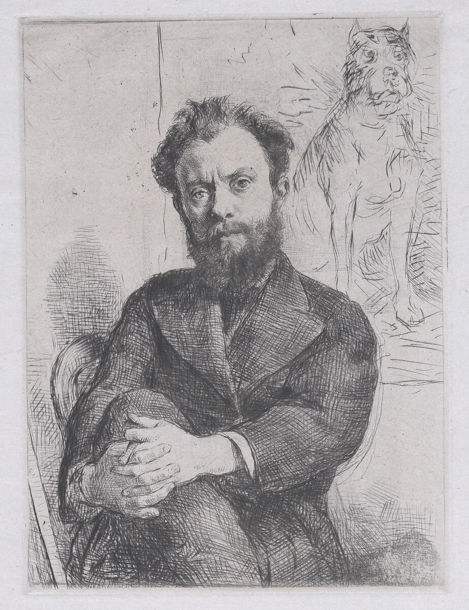 Portrait of Comte Lepic, Marcellin Desboutin (French, Cérilly 1823–1902 Nice), Drypoint; seventh state of seven 