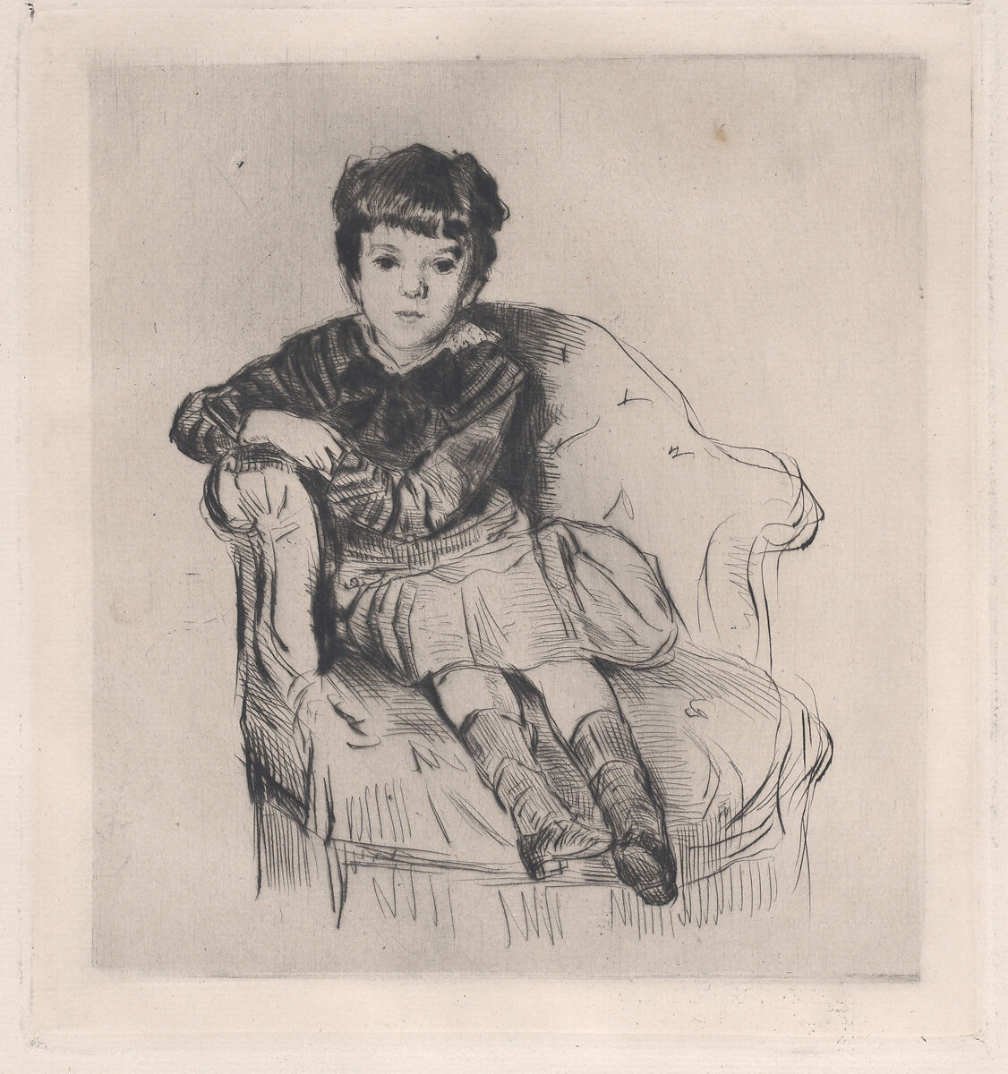 Le fils de Ludovic Halévy, Marcellin Desboutin (French, Cérilly 1823–1902 Nice), Drypoint 