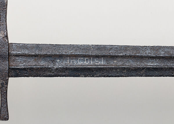 Cruciform Sword, Steel, copper alloy, European